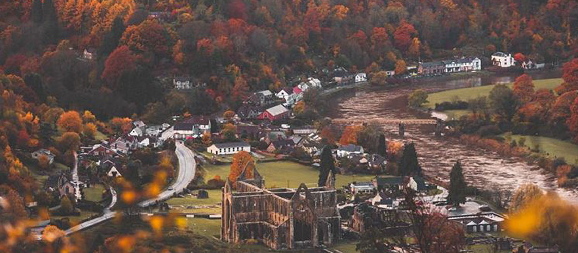 Tintern Abbey in Autumn